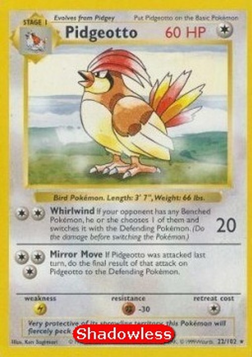 Pokemon Pidgeotto (BS 22)