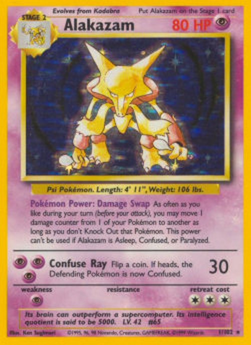 Pokemon Alakazam  (BS 1)