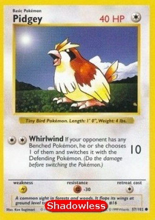 Pokemon Pidgey  (BS 57)