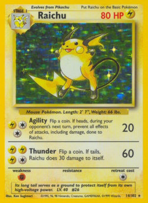 Pokemon Raichu  (BS 14)