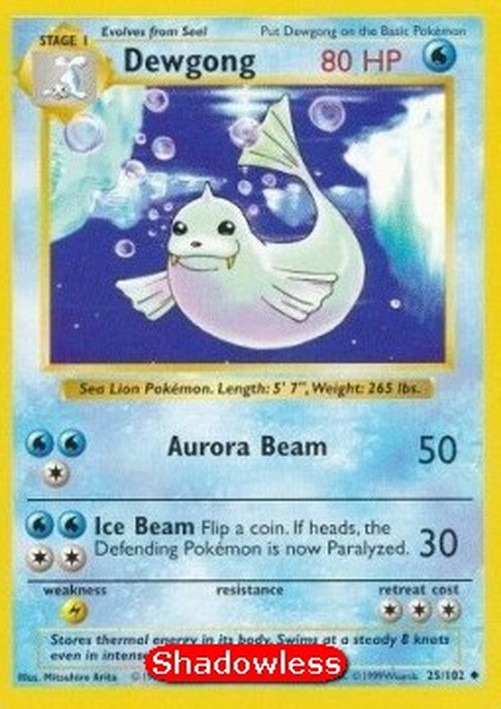 Pokemon Dewgong  (BS 25)