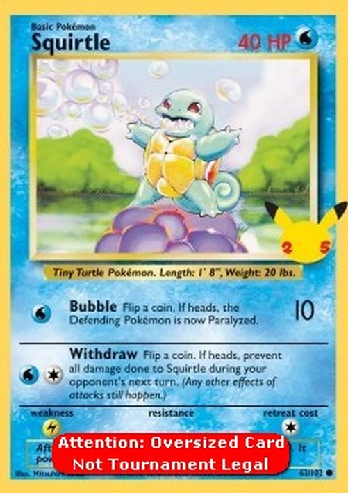 Pokemon Squirtle  (BS 63)