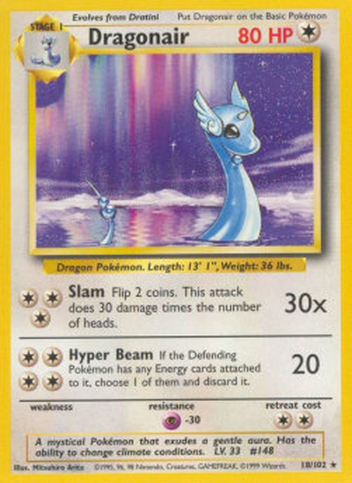 Pokemon Dragonair  (BS 18)