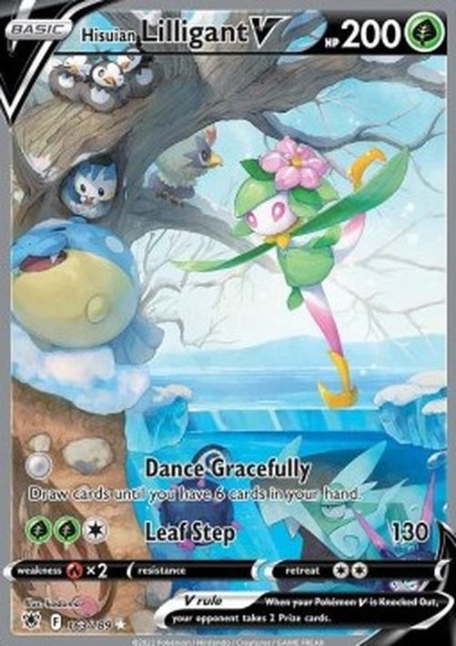 Pokemon Hisuian Lilligant V (ASR 163)