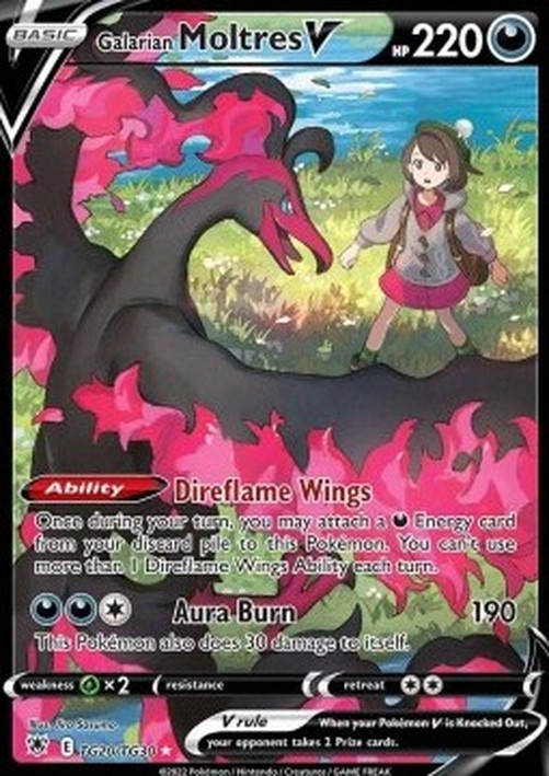 Pokemon Galarian Moltres V  (ASR TG20)