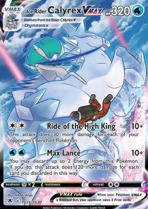 Pokemon Ice Rider Calyrex VMAX (ASR TG15)