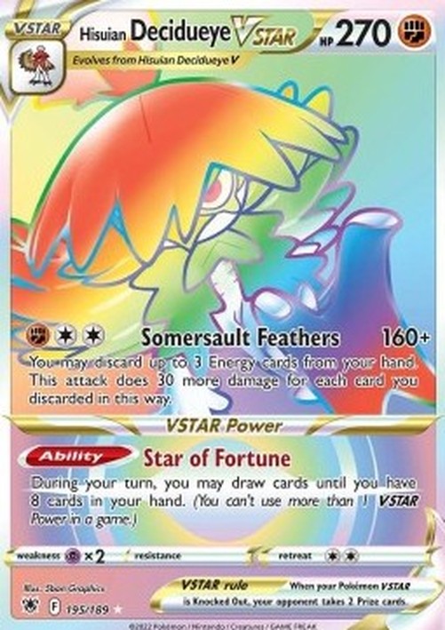 Pokemon Hisuian Decidueye VSTAR  (ASR 195)