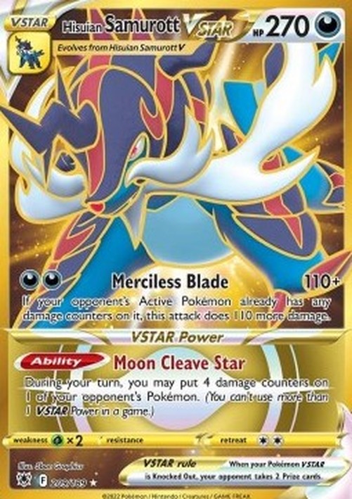 Pokemon Hisuian Samurott VSTAR  (ASR 209)