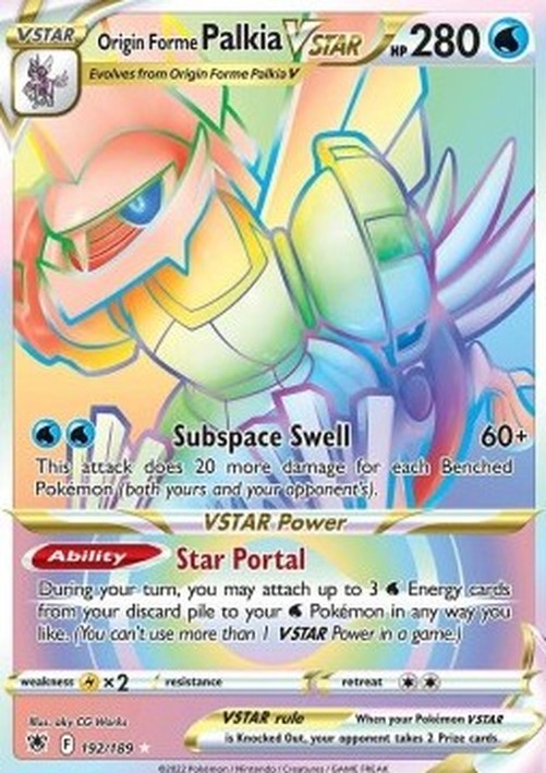 Pokemon Origin Forme Palkia VSTAR (ASR 192)