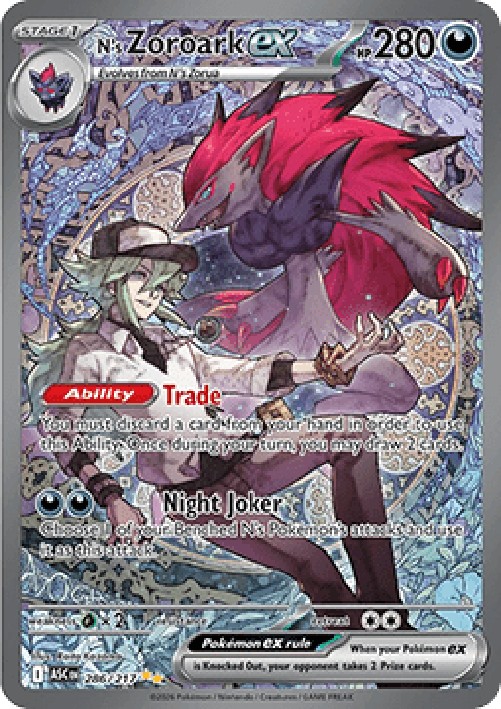 Pokemon N's Zoroark ex (ASC 286)