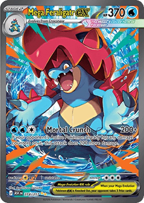 Pokemon Mega Feraligatr ex  (ASC 274)