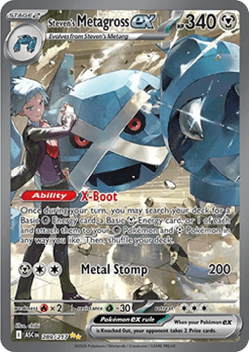 Pokemon Steven's Metagross ex (ASC 289)