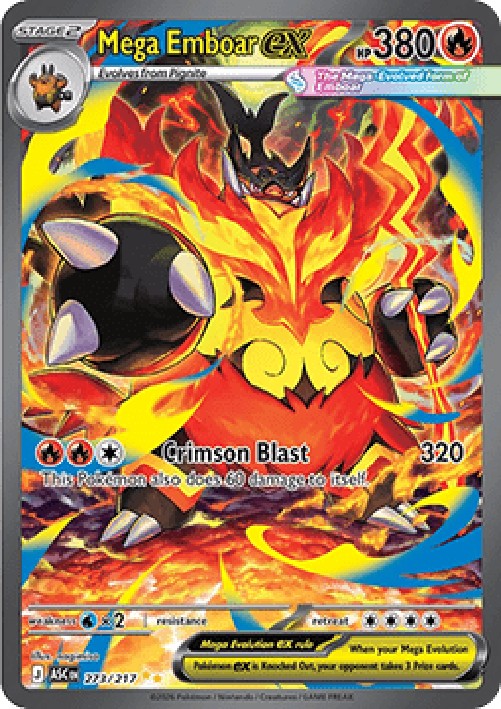 Pokemon Mega Emboar ex (ASC 273)