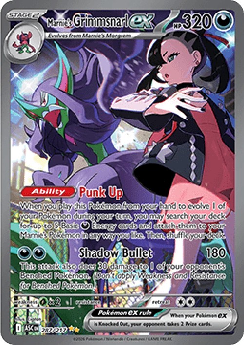 Pokemon Marnie's Grimmsnarl ex (ASC 287)