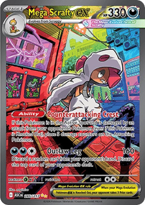 Pokemon Mega Scrafty ex  (ASC 285)