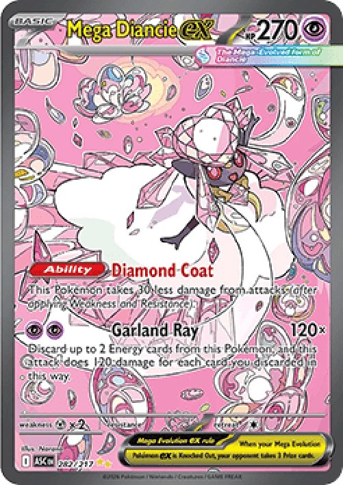 Pokemon Mega Diancie ex  (ASC 282)