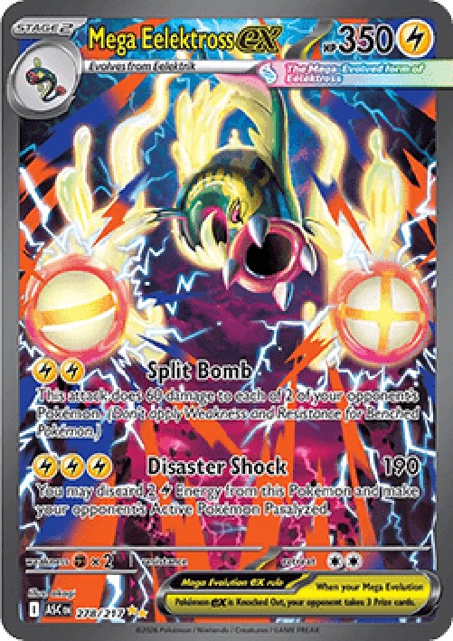 Pokemon Mega Eelektross ex  (ASC 278)