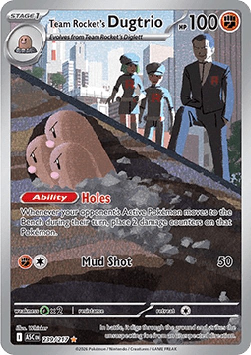 Pokemon Team Rocket's Dugtrio  (ASC 239)