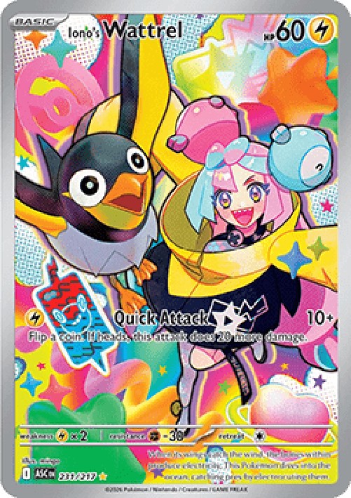 Pokemon Iono's Wattrel  (ASC 231)