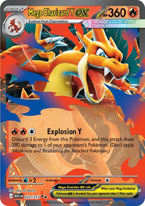 Pokemon Mega Charizard Y ex (ASC 022)