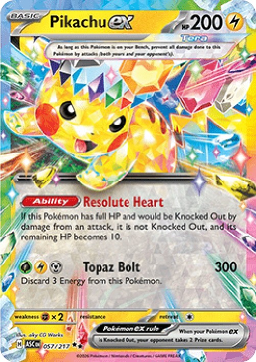 Pokemon Pikachu ex (ASC 057)