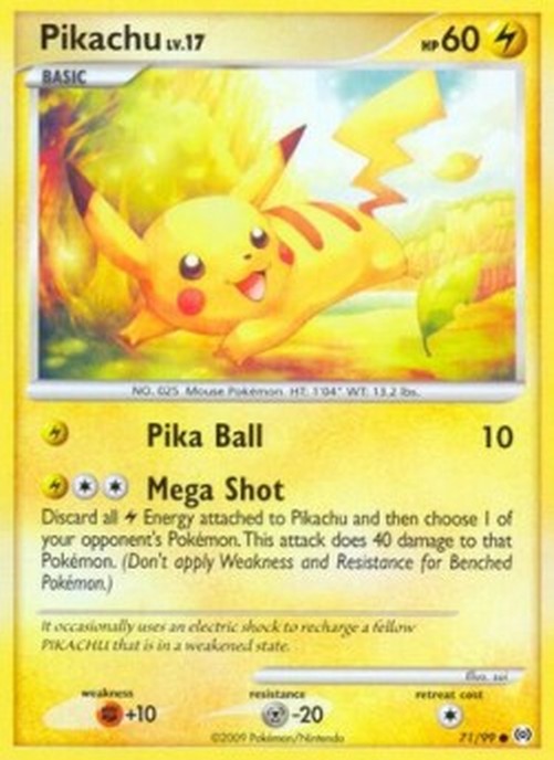 Pokemon Pikachu Lv.17 (AR 71)