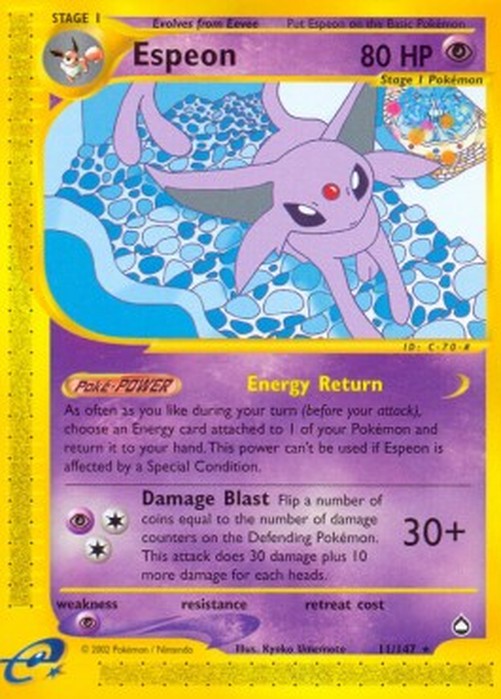 Pokemon Espeon (AQ 11)