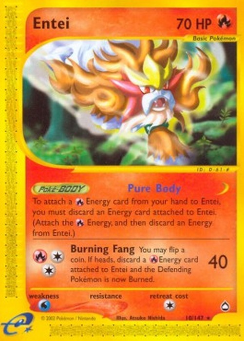 Pokemon Entei (AQ 10)