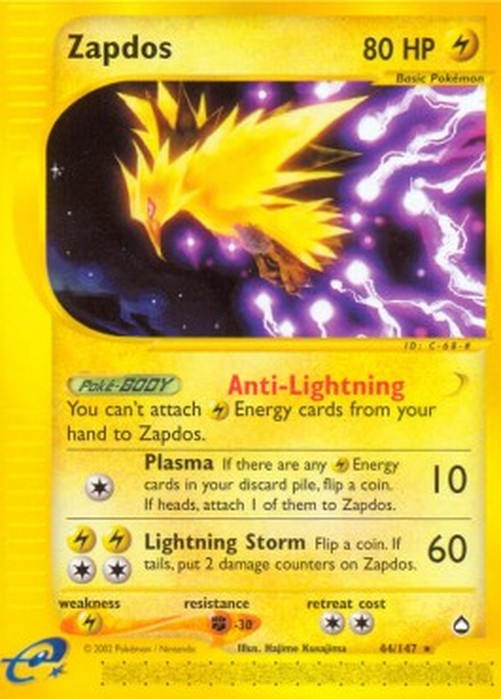 Pokemon Zapdos (AQ 44)