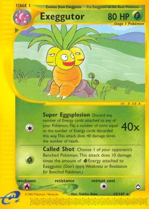 Pokemon Exeggutor  (AQ 12)
