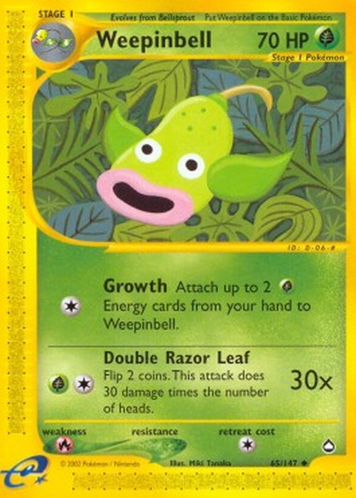 Pokemon Weepinbell (AQ 65)