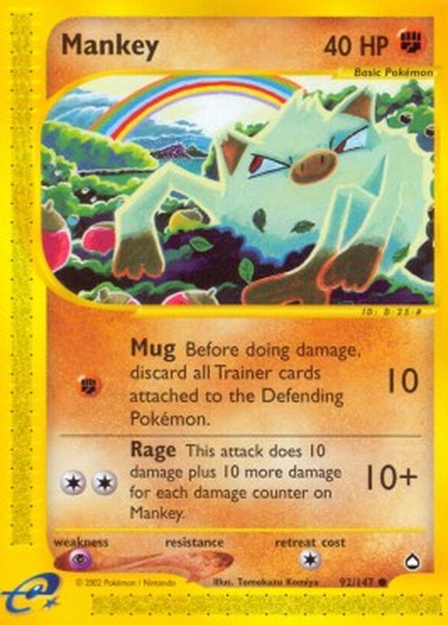 Pokemon Mankey (AQ 92)