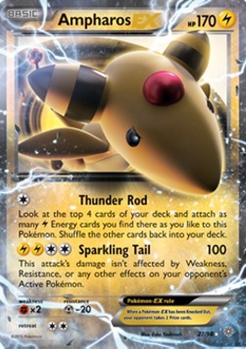 Pokemon Ampharos EX  (AOR 27)