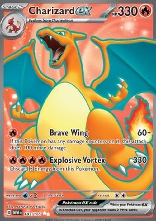 Pokemon Charizard ex  (MEW 183)