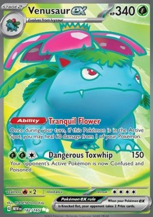 Pokemon Venusaur ex  (MEW 182)