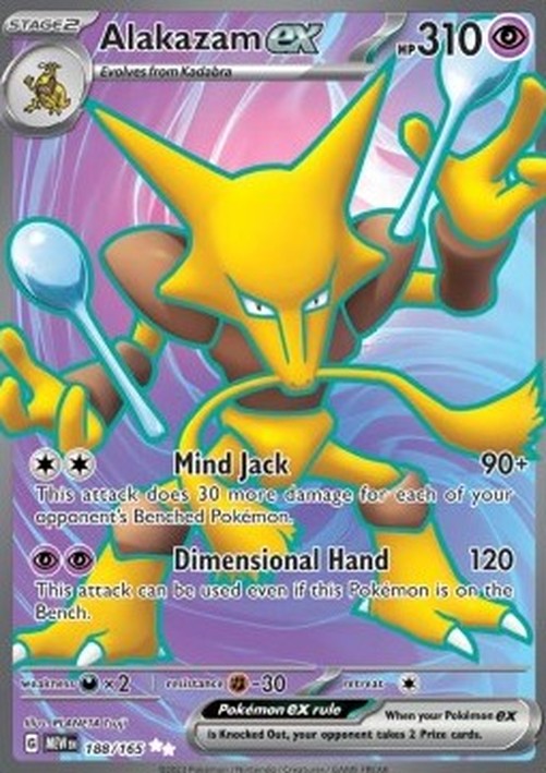 Pokemon Alakazam ex  (MEW 188)