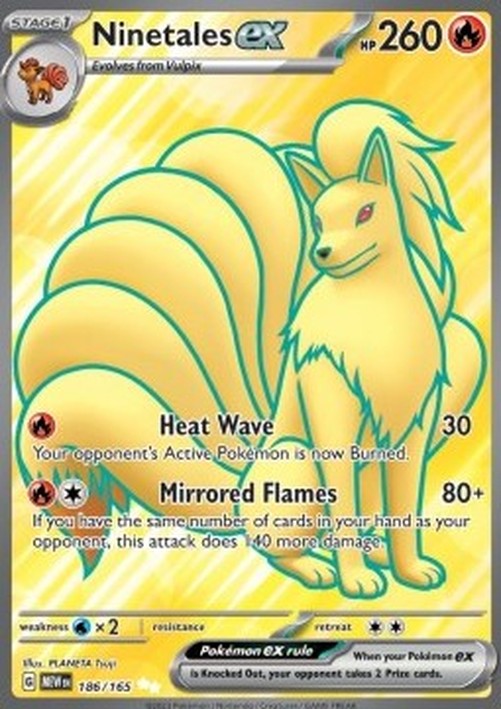 Pokemon Ninetales ex  (MEW 186)