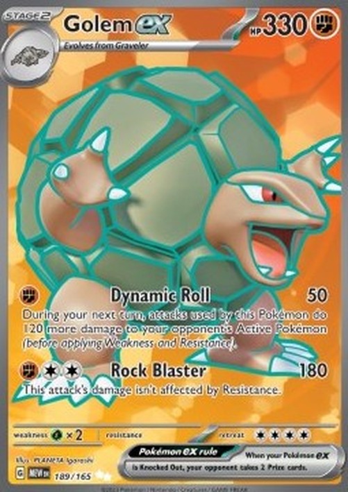 Pokemon Golem ex (MEW 189)
