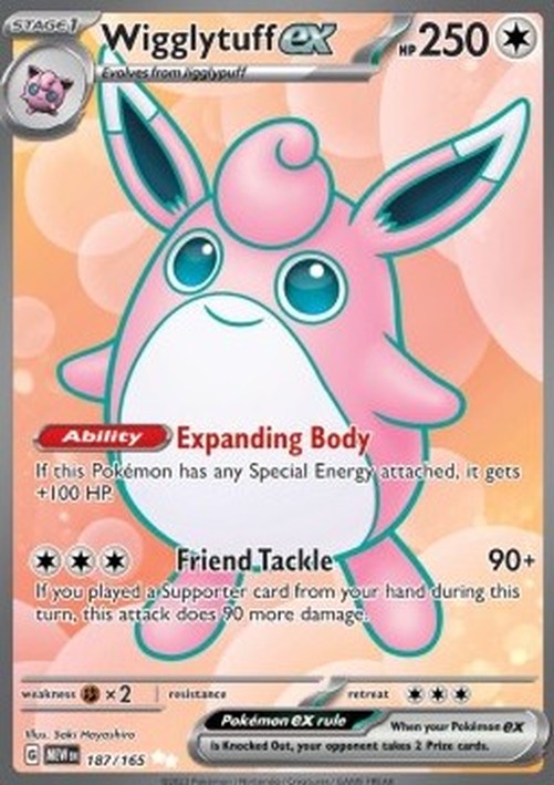 Pokemon Wigglytuff ex  (MEW 187)