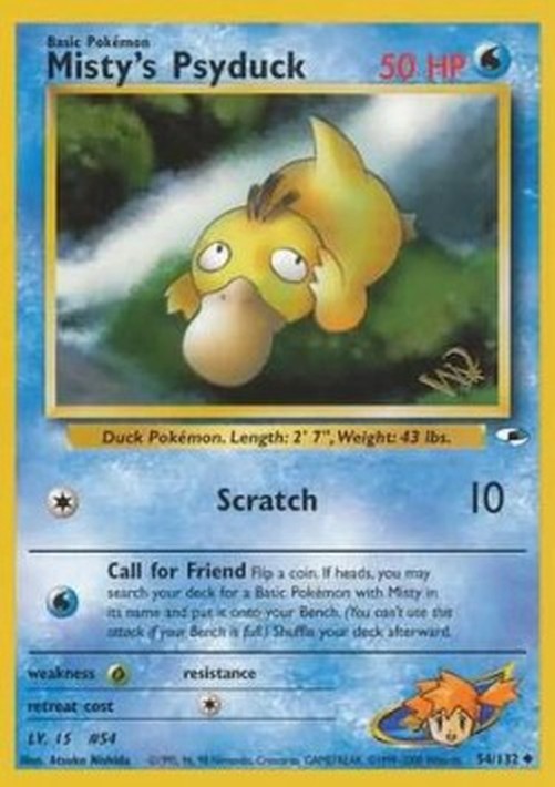 Pokemon Misty's Psyduck (WPR GH 54)