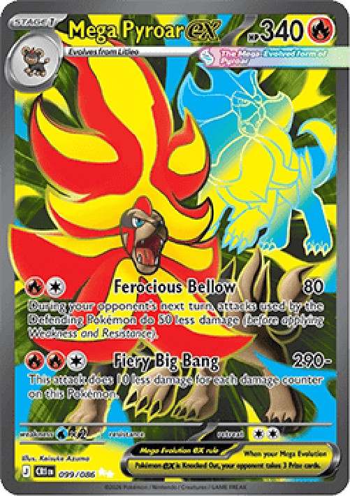 Pokemon Mega Pyroar ex (CRI 099)