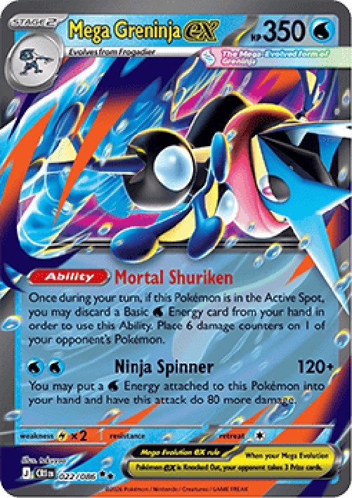 Pokemon Mega Greninja ex  (CRI 022)