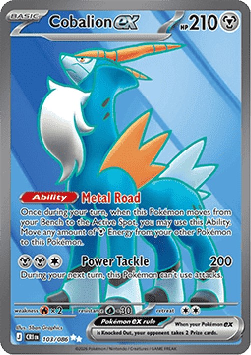 Pokemon Cobalion ex (CRI 103)