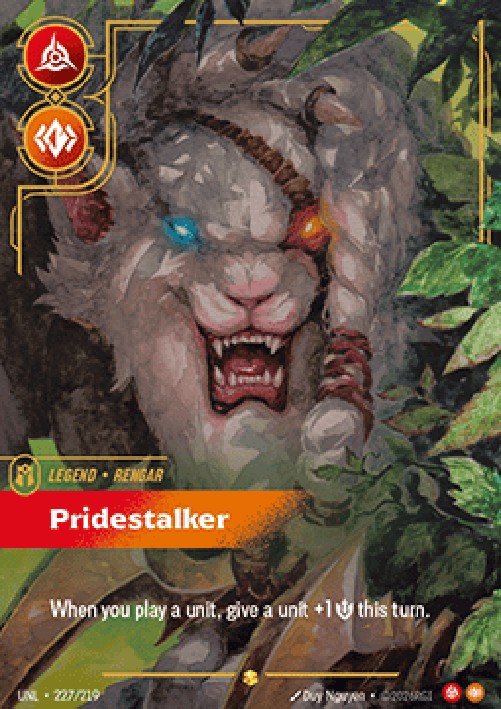 Riftbound UNL Rengar, Pridestalker (V.2 - Showcase)