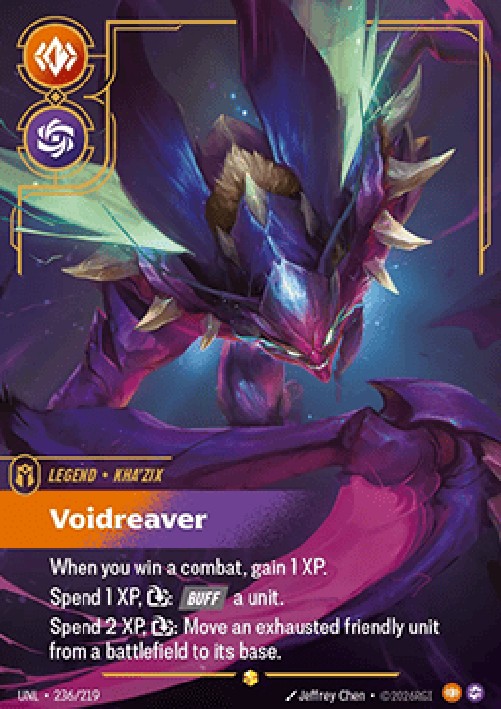 Riftbound UNL Kha'Zix, Voidreaver (V.2 - Showcase)