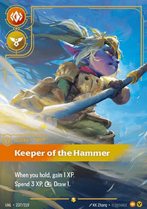 Riftbound UNL Poppy, Keeper of the Hammer (V.2 - Showcase)