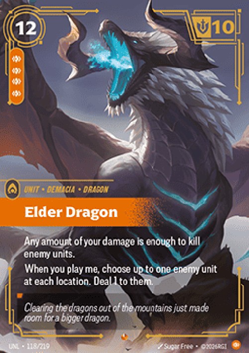 Riftbound UNL Elder Dragon (V.1 - Epic)