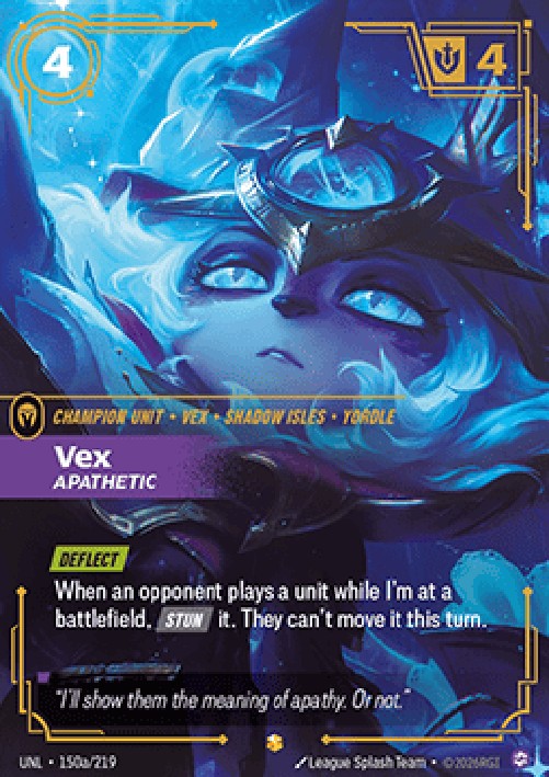 Riftbound UNL Vex, Apathetic (V.2 - Showcase)