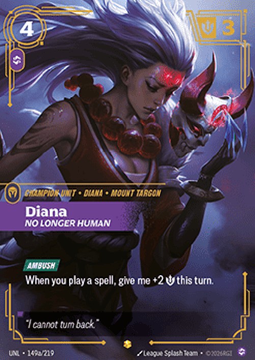 Riftbound UNL Diana, No Longer Human (V.2 - Showcase)
