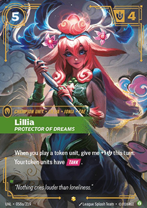 Riftbound UNL Lillia, Protector of Dreams (V.2 - Showcase)